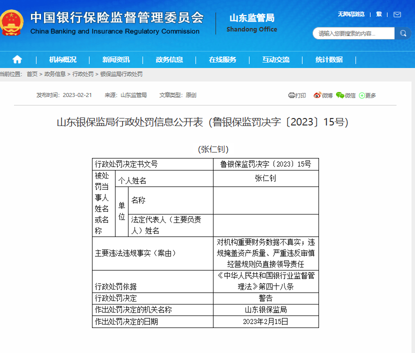因违规掩盖资产质量、重要财务数据不真实<strong></p>
<p>金融租赁公司</strong>，这家金融租赁公司被罚