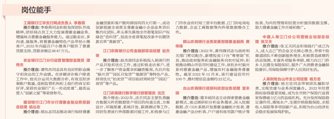 2022年度江门普惠金融奖推介活动<strong></p>
<p>金融机构有哪些</strong>，哪些金融机构高管有望获评“领军人物”？