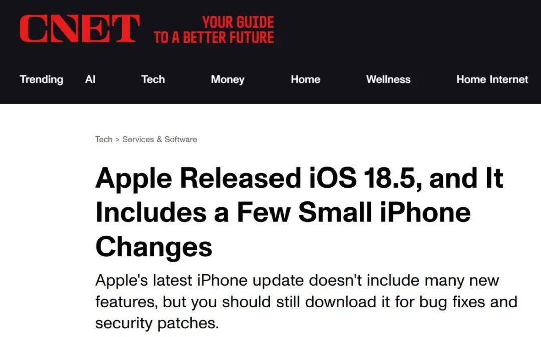 苹果 iOS 18.5 正式版发布<strong></p>
<p>宝象金融</strong>，iPhone13用户可以用卫星功能了