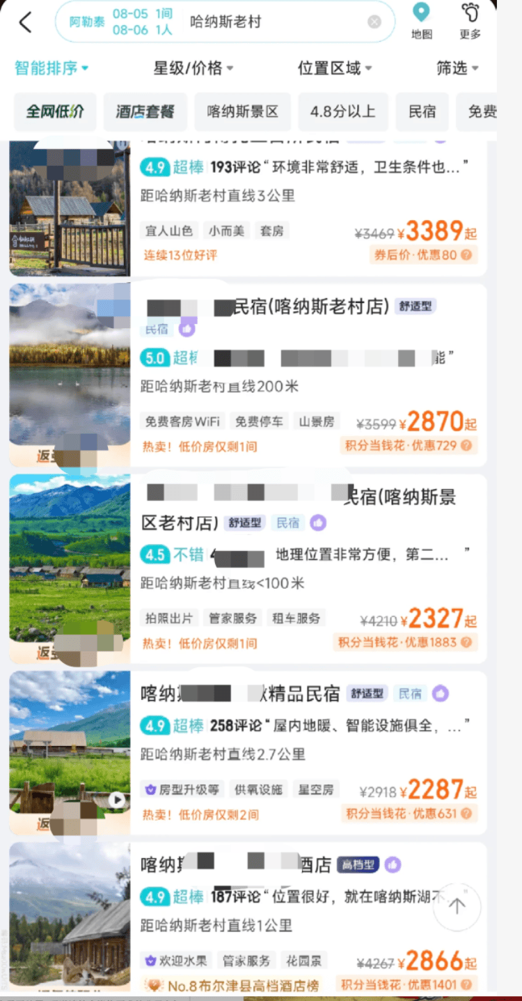 新疆喀纳斯有民宿挂牌价涨到4000元/晚<strong></p>
<p>招生</strong>？当地市监局：会做价格引导工作