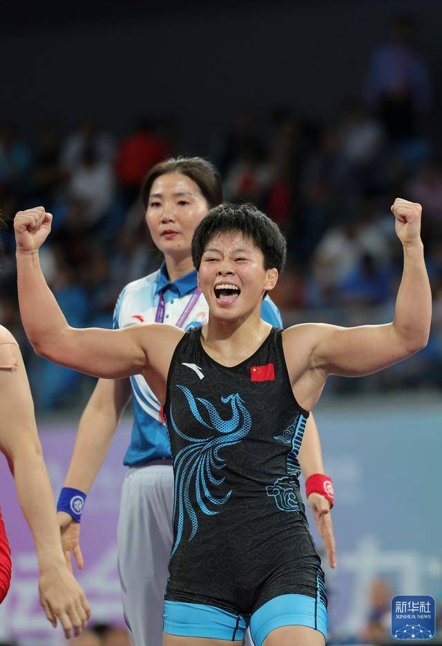 全运会｜洪可新夺得摔跤女子自由式57公斤级冠军